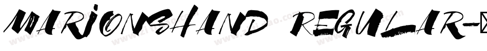 MarionsHand Regular字体转换
